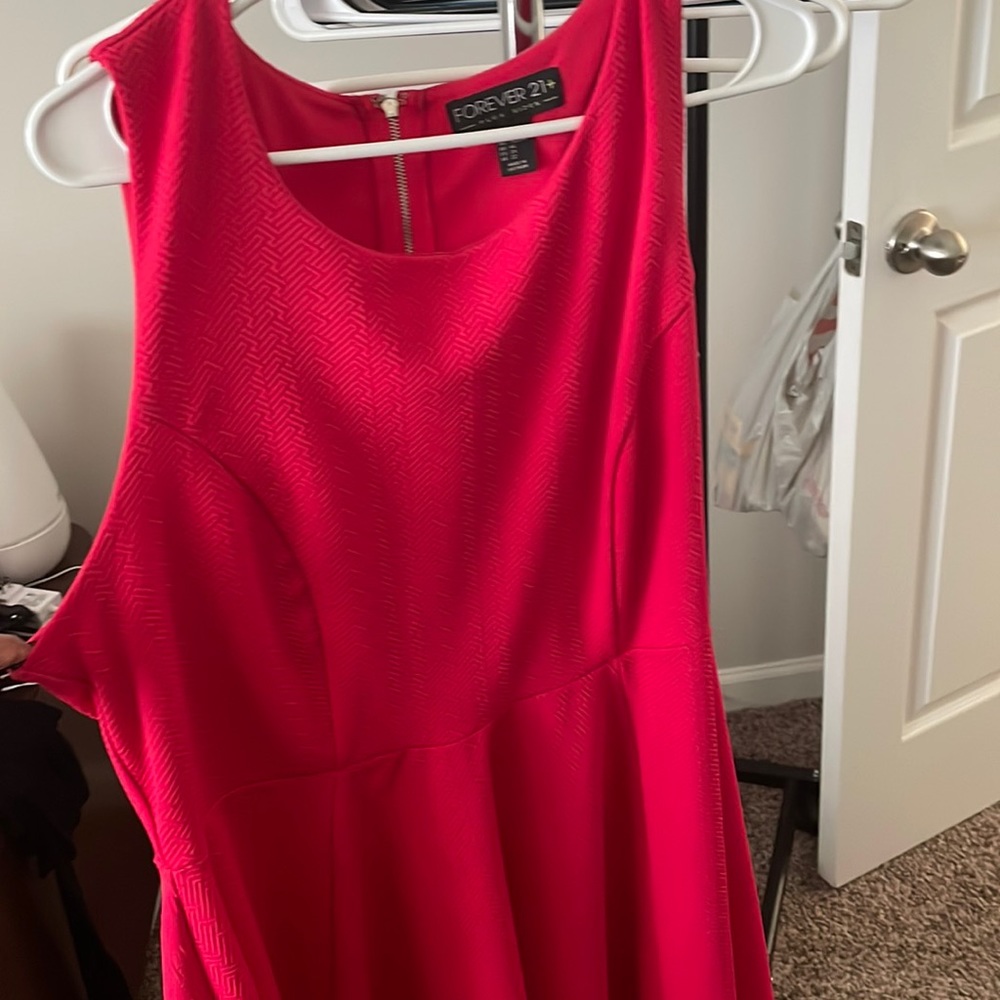 Pink 2X skater dress